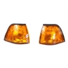 Remplacement de la lentille de la lumière jaune ambre de la lampe indicatrice adaptée au feu de coin ajustable pour BMW E36 série 3 1992-1998