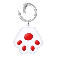 Remplacement pour Apple Airtags Tracker Cover Silicone manchon de protection en acier inoxydable porte-clés anti-rayures protecteur Finder Holder