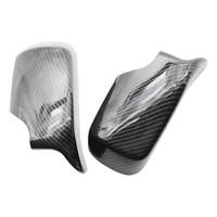 Remplacement pour BMW E46 98-05 couvercle de protection pour rétroviseur de porte côté gauche en fibre de carbone impression