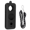 Remplacement pour Insta360 ONE X2 Housse de protection en silicone pour appareil photo avec lanière