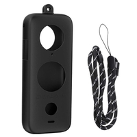 Remplacement pour Insta360 ONE X2 Housse de protection en silicone pour appareil photo avec lanière