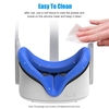 Remplacement pour Oculus Quest 2 Silicone Eye Cover Silicone Face Cover Light Blocking Face Pad Sweatproof Lavable Eye Cover