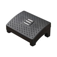 Repose-pieds avec surface de massage Tabouret ergonomique sous le bureau Repose-pieds avec pieds antidérapants Position réglable pour le travail à domicile Bureau École