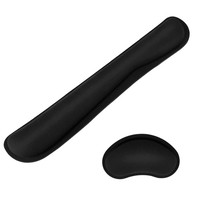 Repose-poignet tapis de souris clavier ensemble de support de poignet mousse à mémoire ergonomique antidérapant souris de jeu de bureau et clavier support de poignet