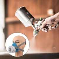 Respirateur réutilisable Demi-masque à gaz Masque à gaz Protection respiratoire Respirateurs pour peinture Soudage Polissage Travail du bois et autres protections au travail