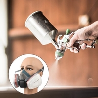 Respirateur réutilisable demi masque à gaz Protection respiratoire respirateurs pour peinture soudage polissage travail du bois et autre Protection du travail