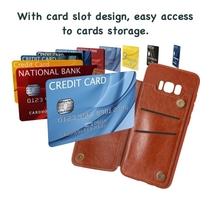 Retro Classique Multifonctionnel Flip Magnétique En Cuir Portefeuille Cas De Carte Fentes Antichoc Téléphone Coque