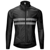 Réfléchissant à manches longues maillot de vélo coupe-vent veste résistant à l