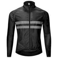 Réfléchissant à manches longues maillot de vélo coupe-vent veste résistant à l
