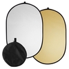 Réflecteur de lumière de photographie 60 * 90cm / 24 * 35 pouces 2-en-1 (argent,  or) portable pliable