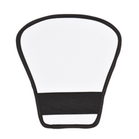 Réflecteur Flash pour appareil photo universel Portable Speedlite rebond diffuseur avec remplacement de Surface réfléchissante argent et blanc pour Canon Nikon Sony Godox Yongnuo Flash sur appareil photo