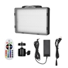 RGB Light Panle LED Video Light Photography Fill Light 3200K-5600K Dimmable CRI95 + avec adaptateur à rotule Télécommande pour Vlog Live Streaming Photographie de produit Enregistrement vidéo