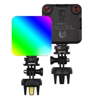 RGB Pocket LED Video Light Éclairage de vidéoconférence 2500K-9000K Dimmable 12 effets d