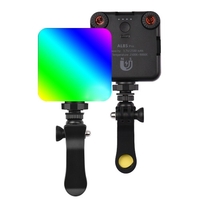 RGB Pocket LED Video Light Éclairage de vidéoconférence 2500K-9000K Dimmable 12 effets d