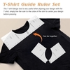 Règle de Guide de T-Shirt Transparent acrylique outil de calibrage de col rond accessoires de couture aligne la règle d