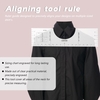 Règle de Guide de T-Shirt Transparent acrylique outil de calibrage de col rond accessoires de couture aligne la règle d