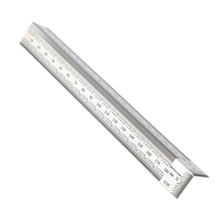 Règle de ligne de marquage en acier inoxydable trou en forme de T / règle de traçage à Angle droit outil de mesure de menuisier