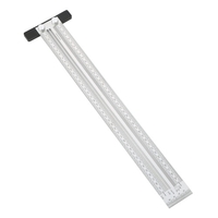 Règle de ligne de marquage en acier inoxydable trou en forme de T / règle de traçage à Angle droit outil de mesure de menuisier