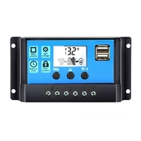 Régulateur de panneau solaire universel Régulateur de charge de batterie 12V / 24V Auto avec double USB pour énergie solaire bricolage
