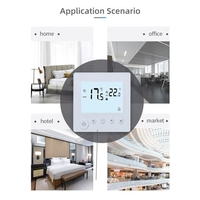 Régulateur de température Affichage rétroéclairé LCD Heure de la semaine Affichage de la température intérieure Réglage de la température cible Synchronisation manuelle Modes d