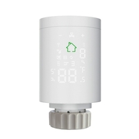 Régulateur de température de radiateur WiFi Programmable hebdomadairement,  vanne thermostatique intelligente,  télécommande,  écran tactile rétroéclairé