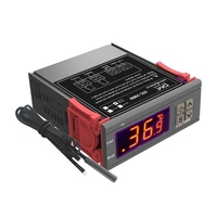 Régulateur de température numérique STC-1000 Régulateur de température intelligent Prise en charge du réfrigérateur Chauffage Refroidissement Correction de la température avec fonction d