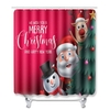 Rideau de douche à motif de père Noël de style Noël