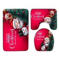 Rideau de douche à motif de père Noël de style Noël