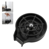 Rinceuse en verre pour évier de cuisine Bouteille Tasses Rondelle pour évier Barre de fixation Rinceuse en verre Accessoires d