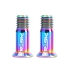 RISQUE 2PCS Titane Bicyclette Dérailleur arrière Jockey Roue Bolt pour MTB Road Bike M5 × 14.2mm Bicyclette Guide Roller Bolt Screw