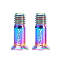 RISQUE 2PCS Titane Bicyclette Dérailleur arrière Jockey Roue Bolt pour MTB Road Bike M5 × 14.2mm Bicyclette Guide Roller Bolt Screw