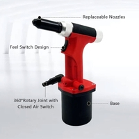 Riveteuse pneumatique professionnelle avec écrous à rivets 3/32 pouces 1/8 pouces 5/32 pouces 3/16 pouces pour fenêtres en alliage d