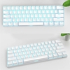 RK61 BT et clavier filaire double Mode rétro-éclairage bleu Mini clavier mécanique 61 touches pour téléphone / tablette blanc avec commutateurs marron OUTEMU