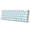 RK61 BT et clavier filaire double Mode rétro-éclairage bleu Mini clavier mécanique 61 touches pour téléphone / tablette blanc avec commutateurs rouges OUTEMU