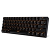 RK61 BT et clavier filaire double Mode rétro-éclairage jaune Mini clavier mécanique 61 touches pour téléphone / tablette noir avec commutateurs rouges OUTEMU