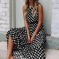 Robe à pois pour femmes Robe d