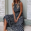 Robe à pois pour femmes Robe d