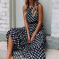 Robe à pois pour femmes Robe d