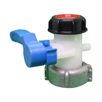 Robinet de sortie de 75 mm pour adaptateur de vidange de réservoir IBC Robinet adaptateur robinet d