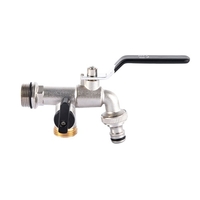 Robinet double sortie 1/2 pouce et 1 * 3/4 pouce avec valve de sortie épaissie détachable pour les cultures agricoles d