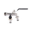 Robinet double sortie 1/2 pouce et 1 * 3/4 pouce avec valve de sortie épaissie détachable pour les cultures agricoles d
