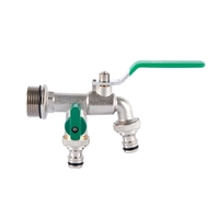 Robinet double sortie 1/2 pouce et 1 * 3/4 pouce avec valve de sortie épaissie détachable pour les cultures agricoles d