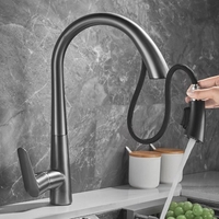 Robinets de cuisine extractibles pivotants à 360 ° avec 2 modes de pulvérisation Robinets d