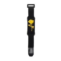 Rockhouse Guitar Strings Muter Guitar String Mute Fretboard Muting Wrap 18cm avec beau motif de fleurs pour guitares électriques acoustiques standard à 6 cordes