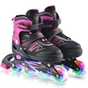 Rollerblades réglables de patins à roues alignées avec les roues éclairantes pour des dames de filles de garçons d