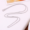 Romacci élégant en argent Sterling 925 Cross chaîne collier bijoux mode chaud accessoires cadeau pour femmes fille