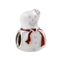 Romacci S925 argent Sterling en forme de coeur perle plaqué avec Rose rouge Double face de diamant CZ s