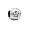 Romacci S925 argent Sterling perle étoiles charme européen meilleures amies bricolage pour 3mm Bracelet Bracelet Collier Fine femmes bijoux accessoire