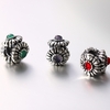 Romacci tournesol charme avec diamant CZ perles en argent Sterling S925 pour européen Bracelet Bijoux bricolage femmes