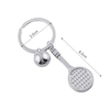 Roman Souvenir Fait Main Simulation Badminton Ping-Pong Raquette De Tennis Forme Widgets Sportifs Créatifs Mini Clés Chaîne Voitures Vélos Sac À Dos Ornements Cadeaux pour Amoureux du Sport